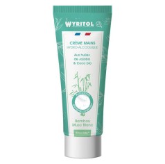 CREME HYDROALCOOLIQUE DÉSINFECTANTE BAMBOU/MUSC BLANC (75 ML)