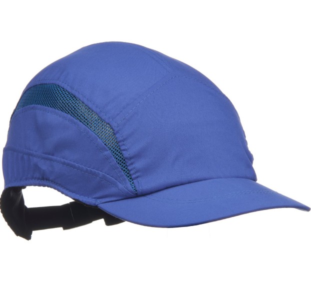 CASQUETTE DE SÉCURITÉ COQUÉE FIRST BASE HC24 VISIERE 70 MM BLEU ROYAL