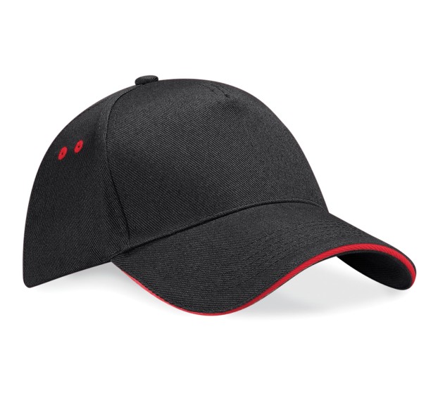 CASQUETTE PERSONNALISABLE ULTIMATE BF15C NOIR/ROUGE
