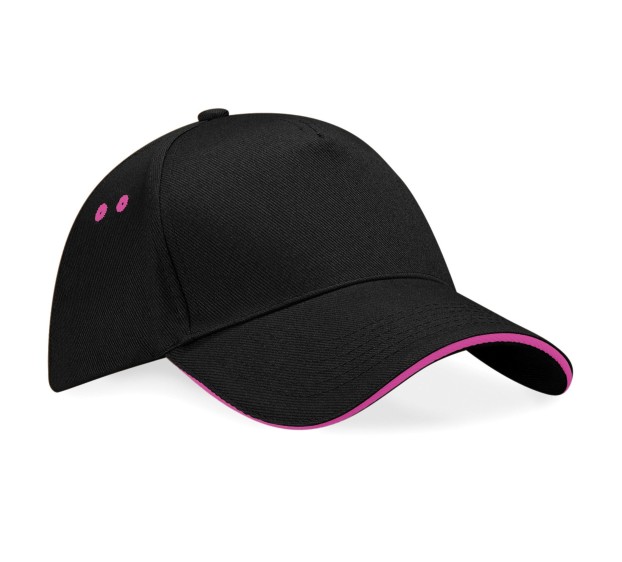 CASQUETTE PERSONNALISABLE ULTIMATE BF15C NOIR/FUSHIA