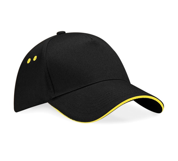 CASQUETTE PERSONNALISABLE ULTIMATE BF15C NOIR/JAUNE