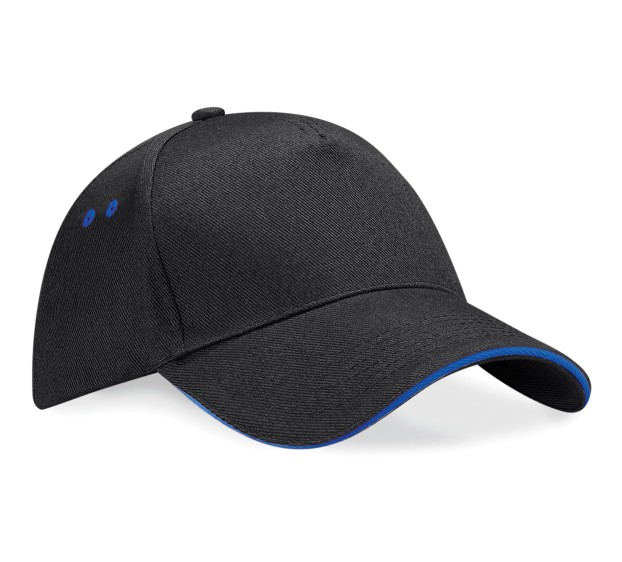 CASQUETTE PERSONNALISABLE ULTIMATE BF15C NOIR/BLEU ROYAL