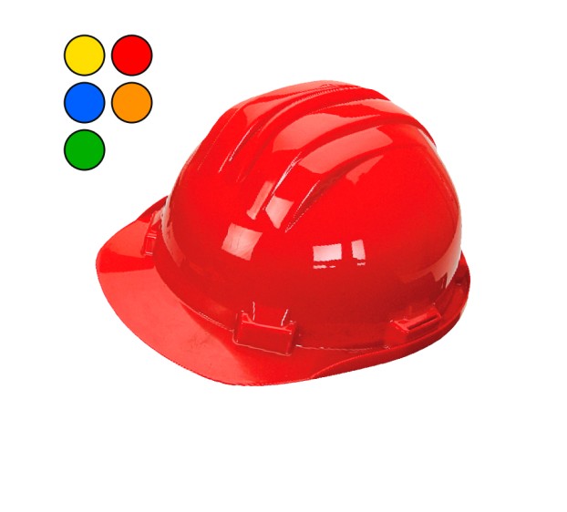 CASQUE CHANTIER NON MONTE ROUGE