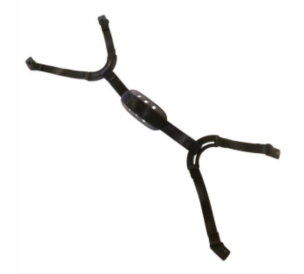 JUGULAIRE MONTAGNE 4 POINTS BOUCLE VELCRO POUR CASQUE DE CHANTIER KARA/IRIS