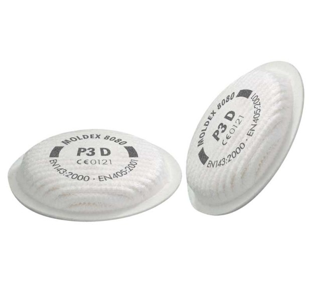 FILTRES P3D DEMI-MASQUE PROTECTION RESPIRATOIRE SERIE  8000