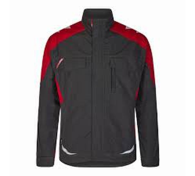 BLOUSON DE TRAVAIL GALAXY GRIS ANTHRACITE/ROUGE