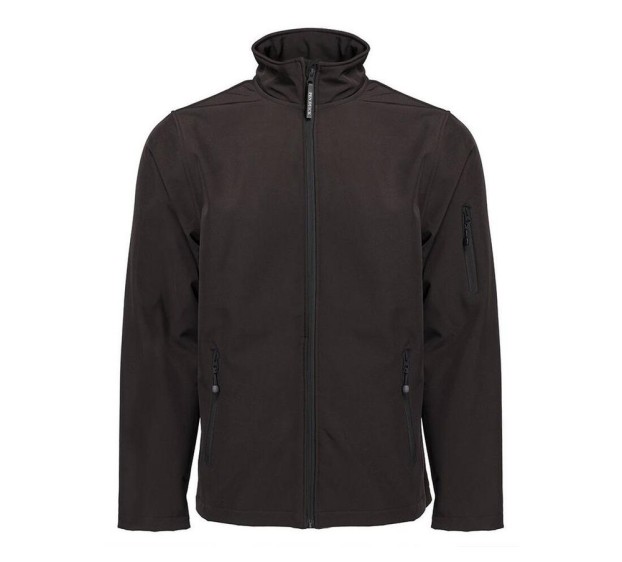 VESTE SOFTSHELL HIVER DE TRAVAIL HOMME ATLANTIC NOIR/ZIP NOIR