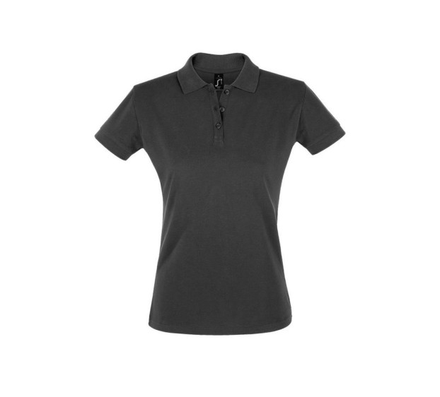 POLO DE TRAVAIL FEMME MANCHES COURTES GRIS FONCE