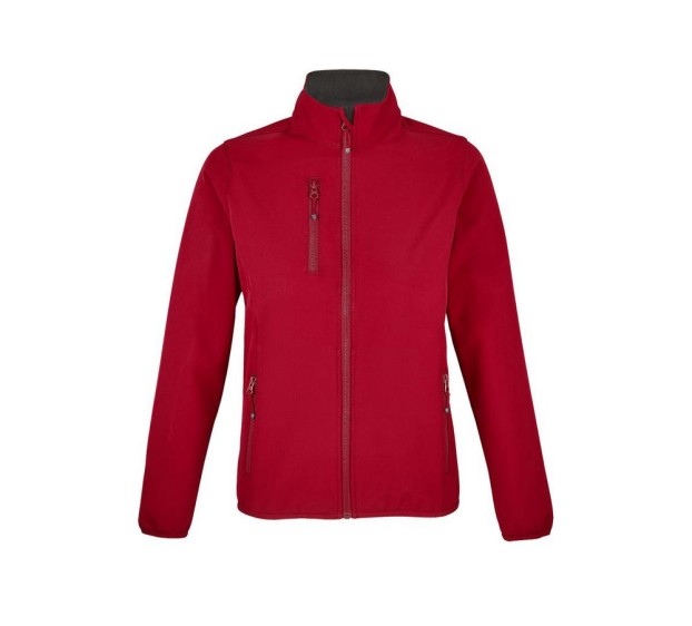 VESTE SOFTSHELL HIVER DE TRAVAIL FEMME FALCON ROUGE PIMENT T.3XL