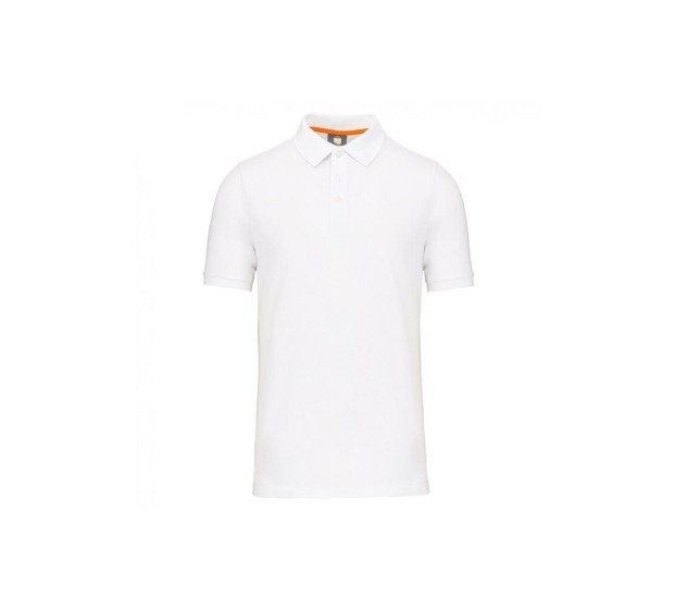 POLO DE TRAVAIL HOMME MANCHES COURTES ECO-RESPONSABLE BLANC T.4XL