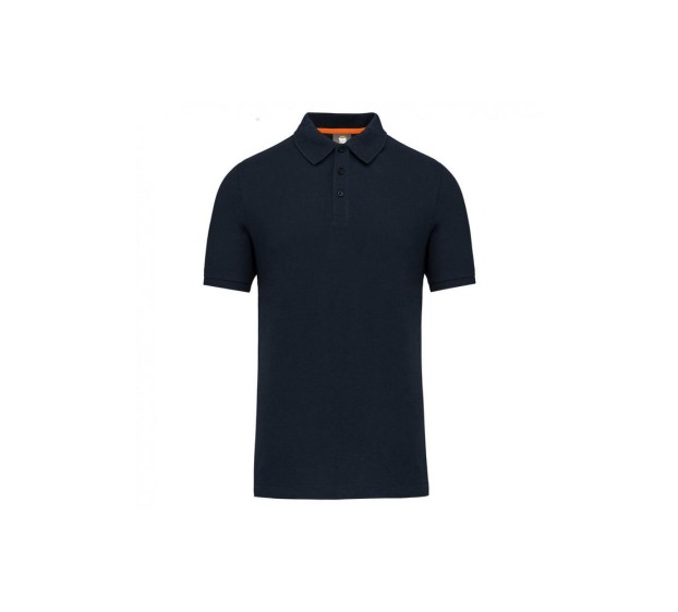 POLO DE TRAVAIL HOMME MANCHES COURTES ECO-RESPONSABLE NAVY T.4XL