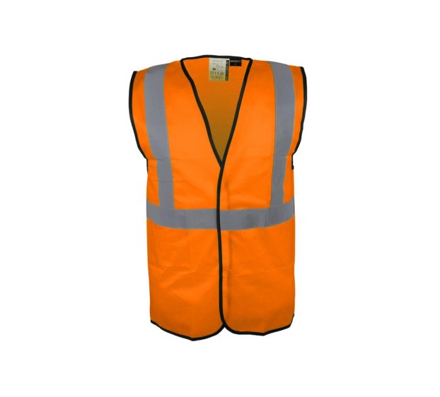 GILET HAUTE VISIBILITÉ CLASSE II ORANGE FLUO