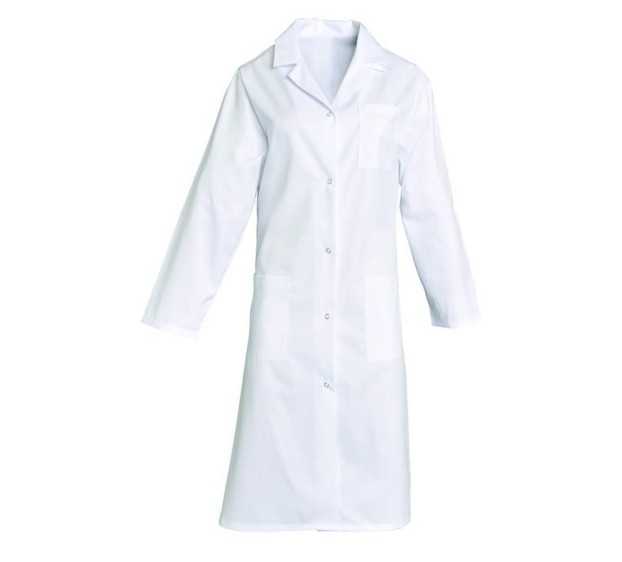 BLOUSE PROFESSIONNELLE FEMME polyester/coton manches longues MADONNA BLANC