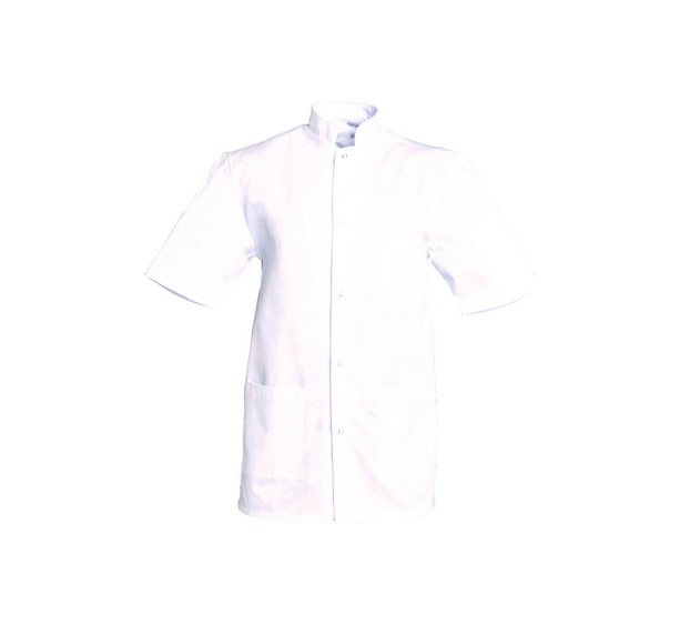 TUNIQUE INFIRMIER HOMME DENIS POLYESTER/COTON BLANC
