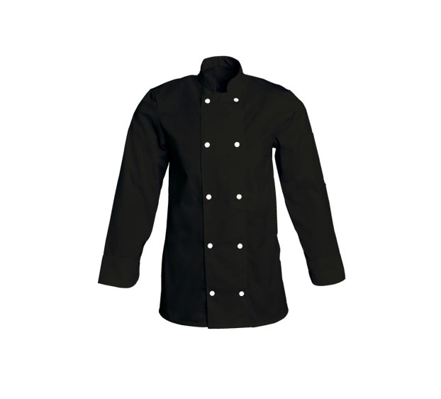 VESTE DE CUISINE HOMME FABRICE NOIR