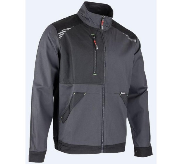 BLOUSON DE TRAVAIL CARBURE GRIS/NOIR