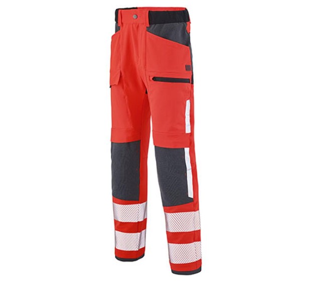 PANTALON RÉFLÉCHISSANT HOMME/FEMME TWIST ROUGE FLUO/CHARCOAL 
