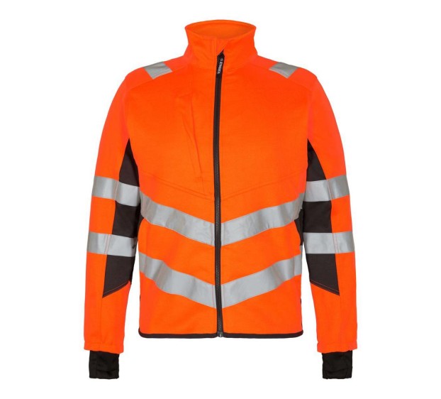 BLOUSON HAUTE VISIBILITE SAFETY ORANGE FLUO/GRIS ANTHRACITE 