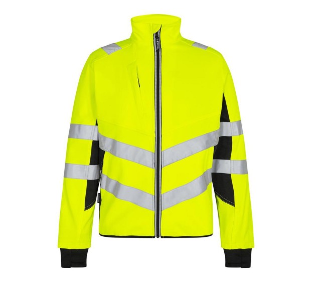 BLOUSON HAUTE VISIBILITE SAFETY JAUNE FLUO/NOIR 