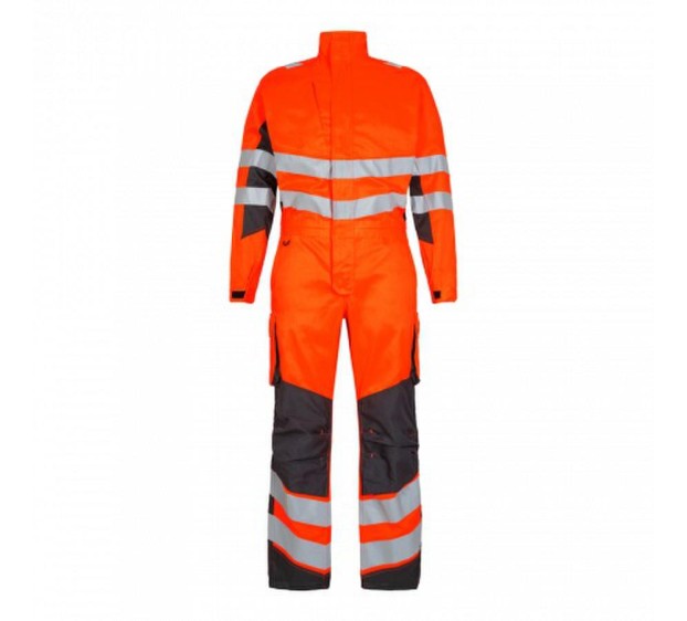 COMBINAISON REFLECHISSANTE 1 ZIP SAFETY LIGHT ORANGE FLUO/GRIS ANTHRACITE
