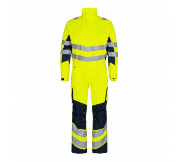 COMBINAISON REFLECHISSANTE 1 ZIP SAFETY LIGHT JAUNE FLUO/BLUE INK