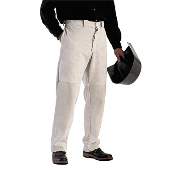 PANTALON IGNIFUGE SOUDEUR CUIR SOUDAP BLANC