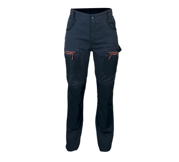 PANTALON DE TRAVAIL FEMME OLYMPIA GRIS NUIT/NOIR 