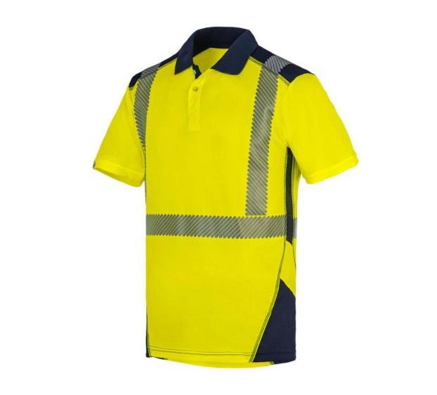 POLO HAUTE VISIBILITÉ BORNEO JAUNE FLUO