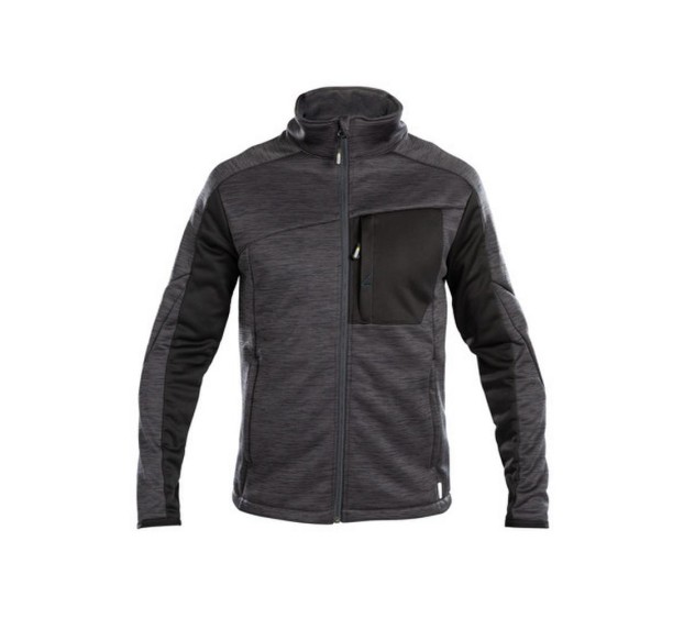 VESTE POLAIRE DE TRAVAIL HOMME/FEMME CONVEX GRIS ANTHRACITE/NOIR 