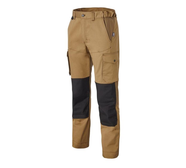 PANTALON DE TRAVAIL HOMME/FEMME GENOUILLERES OVERMAX CAMEL 