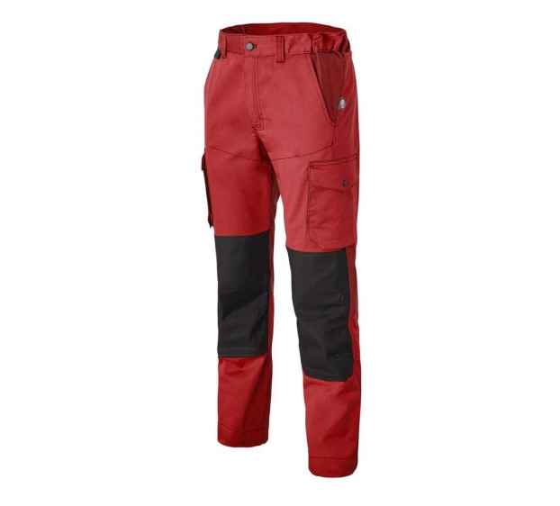 PANTALON DE TRAVAIL HOMME/FEMME GENOUILLERES OVERMAX ROUGE 