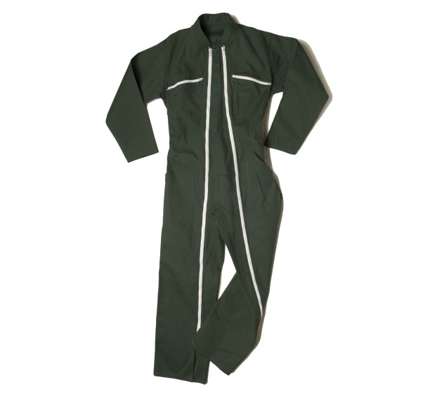 COMBINAISON DE TRAVAIL DOUBLE ZIP 100 % COTON VERT US