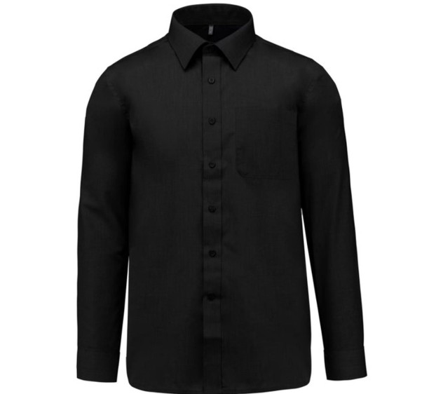 CHEMISE HOMME POPELINE PC NOIR 