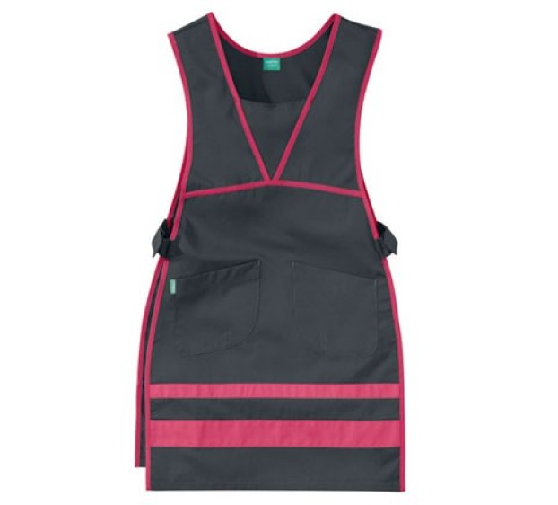 CHASUBLE PROFESSIONNEL FEMME MELIE CARBON/FUSCHIA