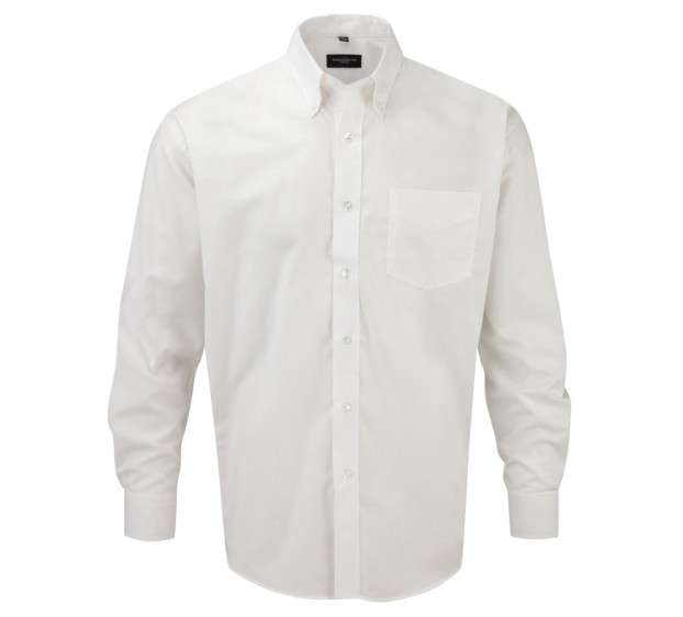 CHEMISE DE TRAVAIL OXFORD MANCHES LONGUES BLANC