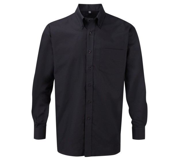 CHEMISE DE TRAVAIL OXFORD MANCHES LONGUES NOIR