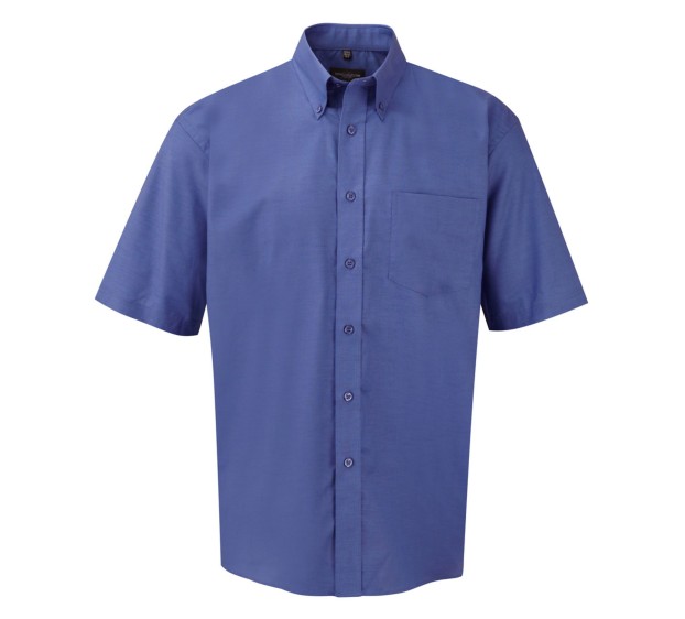 CHEMISE DE TRAVAIL OXFORD MANCHES COURTES BLEU OXFORD