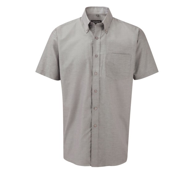 CHEMISE DE TRAVAIL OXFORD MANCHES COURTES GRIS