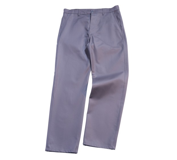 PANTALON DE TRAVAIL HOMME/FEMME 100 % COTON GRIS ACIER