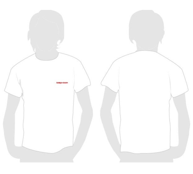 T-SHIRT BLANC MC TEMPOTEAM 185G/M² 100% COTON