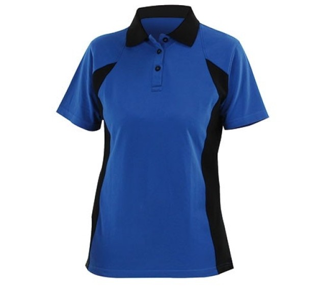 POLO DE TRAVAIL FEMMME PRISMIK BLEU ROYAL/NOIR 