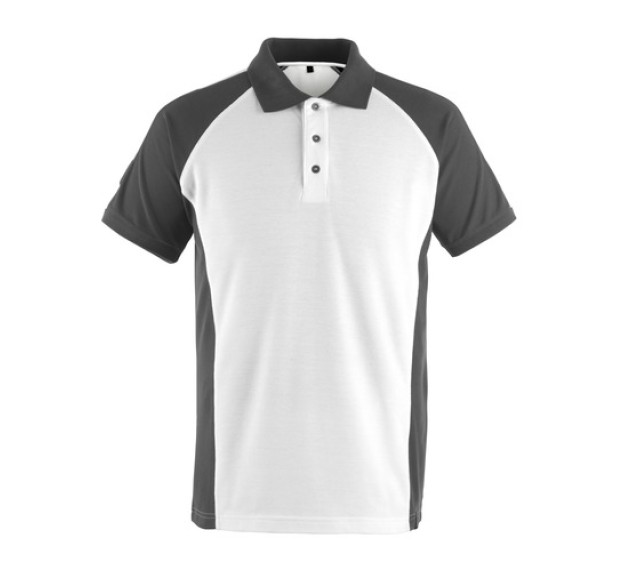 POLO DE TRAVAIL BOTTROP BLANC/ANTHRACITE FONCE