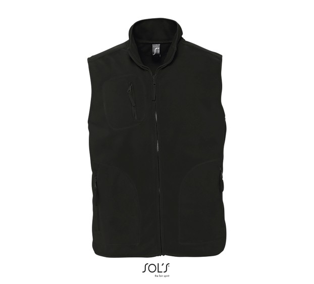 GILET POLAIRE DE TRAVAIL HOMME/FEMME NORWAY NOIR T.5XL