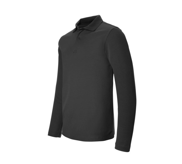 POLO CORDOBA DOUBLE FACE MANCHES LONGUES NOIR