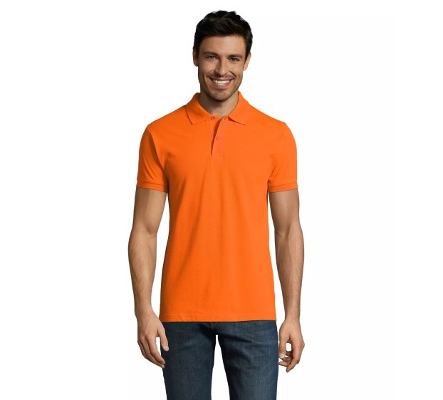 POLO HOMME MANCHES COURTES ORANGE T.3XL 