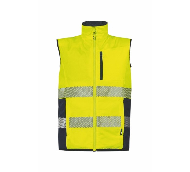 GILET HAUTE VISIBILITÉ REVERSIBLE NEPAL JAUNE FLUO 