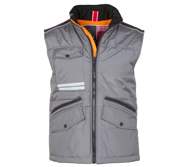 GILET CHAUD DE TRAVAIL HOMME/FEMME MIG 2.0 FUMEE/ORANGE