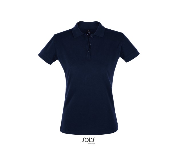 POLO DE TRAVAIL MANCHES COURTES FEMME FRENCH MARINE