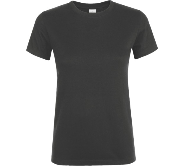 T-SHIRT FEMME MC GRIS FONCÉ