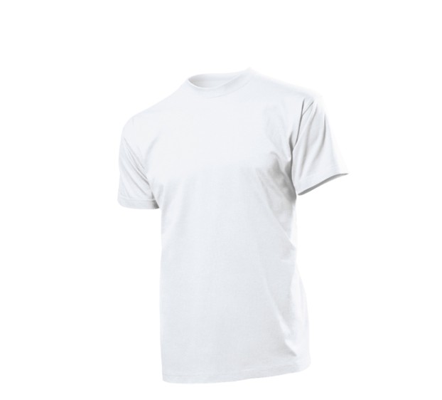 T-SHIRT BLANC MANCHES COURTES SANS LOGO 185GR/M² 100% COTON